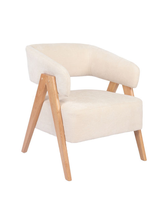 Barton Armchair Beige 67x66x74cm