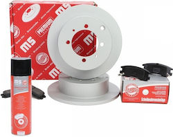 Set Discuri și Plăcuțe de Frână Partea Din Spate Mitsubishi Galant Galant Kombi Space Galant V Galant Vi Space Runner Mb668083