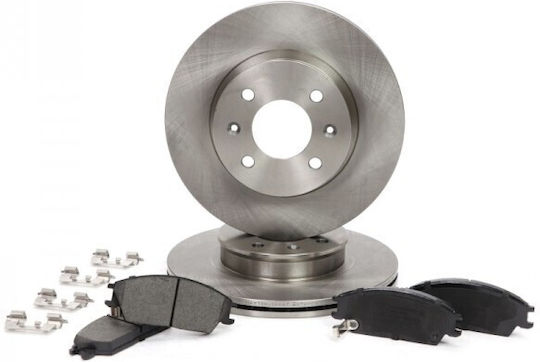 Set of Front Brake Discs for Hyundai Getz