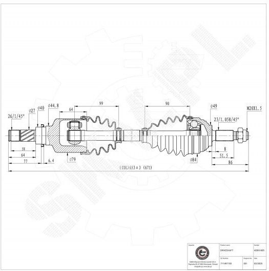 Половин Ос Dacia Logan Express Mcv Sandero Renault Clio Ii Iii Logan I Modus Преден Ляв 711497150