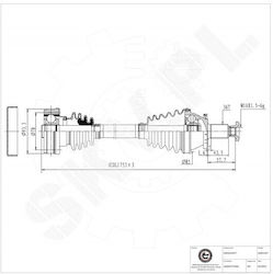 Ημιαξόνιο Μετάδοσης Κίνησης Seat Cordoba Ibiza Iii Skoda Fabia I Ii Roomster Vw Fox Polo Εμπρός Δεξιά 6q0407272dm