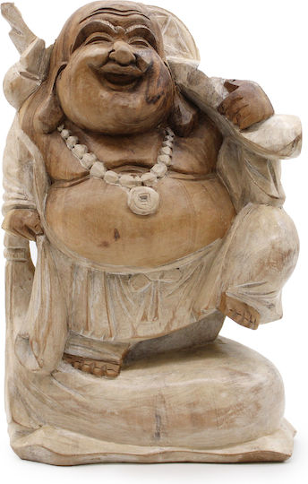 Ancient Wisdom Decorative Buddha Made of Wood 30cm