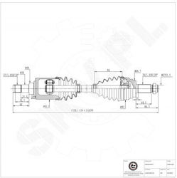Halbachse BMW X5 X6 Vorder Links 31607545125