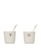Φλυτζάνια Espresso 100ml + Κουτάλια Σετ 2τμχ S-d Valentine 212103