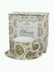 Φλιτζάνι 250ml Πιατάκι Κουτί Duo Ethnic Collection Fiori