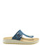 Women's Blue Flat Sandals