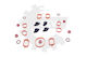 BMW E46 X3 E83 E60 E90 E87 M47 Set of 4 22mm Car Gaskets