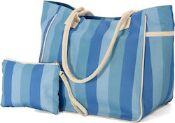 Benzi Stoff Strandtasche Blau Benzi Stoff Strandtasche Blau