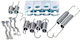 Brake Shoe Springs Honda Rear Accord FR-V Stream 01 105-0876