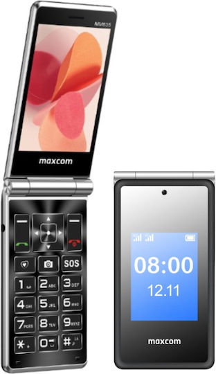 MaxCom MM835 SE Dual SIM Handy mit Tasten Griechisches Menü Schwarz