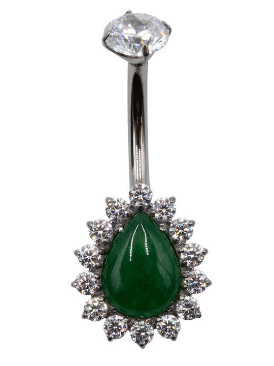 Poco Loco Bauchnabel Piercing aus Titan Grün