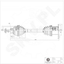 SKV Ημιαξόνιο για Audi A4 / A5 SKV Ημιαξόνιο για Audi A4 / A5