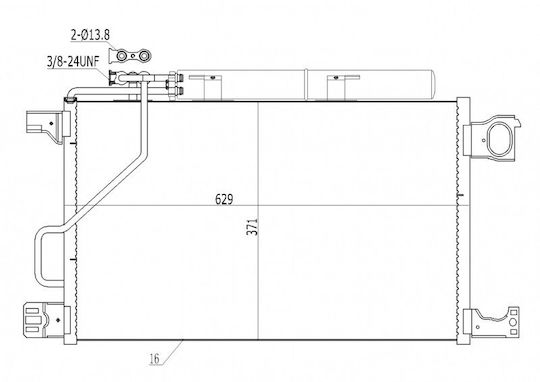 Radiator Aer Condiționat Mercedes C-Class W 203 00 2035002154