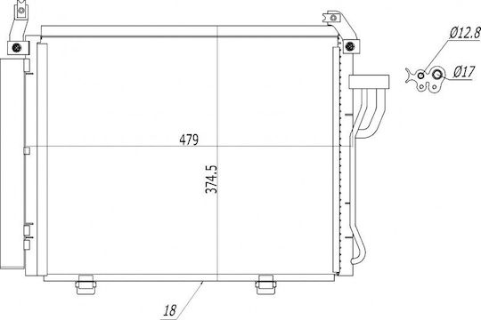 Ψυγείο Κλιματισμού Hyundai I10 08 97606-0x000