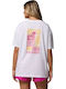 Bend Graphic Women's Oversized T-shirt White