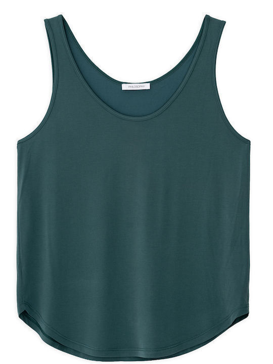 Philosophy Wear Women's Sleeveless Blue Blouse