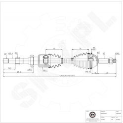 Ημιαξόνιο Κίνησης Ford Transit Tourneo Εμπρός Δεξιά 1370697