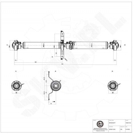 Άξονας Μετάδοσης Κίνησης Audi A6 C6 4f0521101b