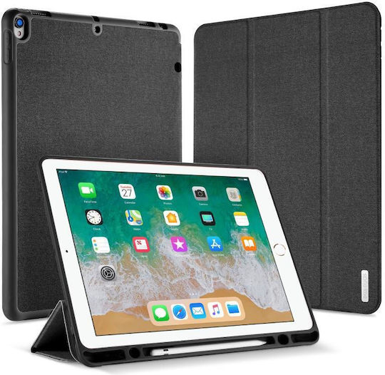 Tablet Case Dux Ducis Domo Series Horizontal Flip Magnetic TPU + PU Leatherette Triple Stand & Pen Holder iPad Pro 12.9 Inch 2017 Black