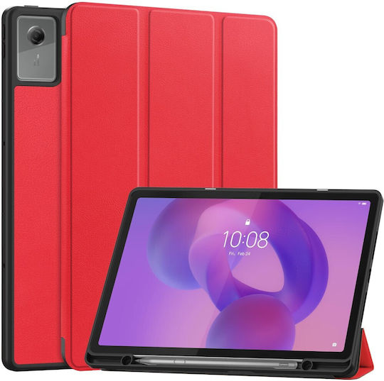 Калъф Lenovo Idea Tab Plus Oem Флип Калъф Синтетична Кожа Pu Tpu Червен Стойка