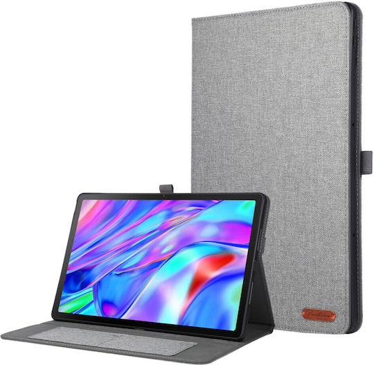 Калъф Lenovo Idea Tab Plus Oem Флип Калъф Синтетична Кожа Pu Tpu Сив Wallet Стойка