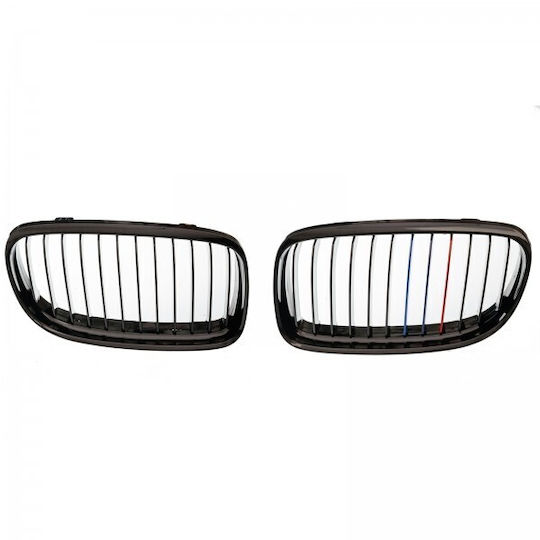Bmw 3 E90 2008.08-2012.06 Μπροστινή Μάσκα Γυαλιστερό Μαύρο Σετ 3 Χρωμάτων 2 Τεμαχίων Ρύθμιση Δεξιά Αριστερά
