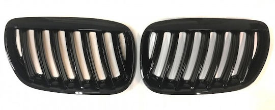 BMW X5 E53 2004-2006 Auto Dekorative Masken Schwarz Glänzend Satz 2 Stück