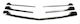 Mercedes-Benz Sprinter W906 2013-2018 Glossy Grille Inserts