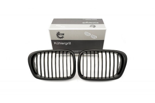 Kappe Für Motorabdeckung Monostripes Schwarz Matt Für BMW 5 E39 51132497261