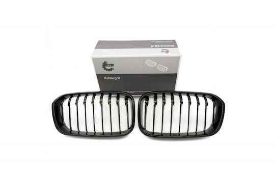Capac Motor Decorativ Bandă Unică Neagră Lucioasă BMW 1 F20 Facelift 51712357461