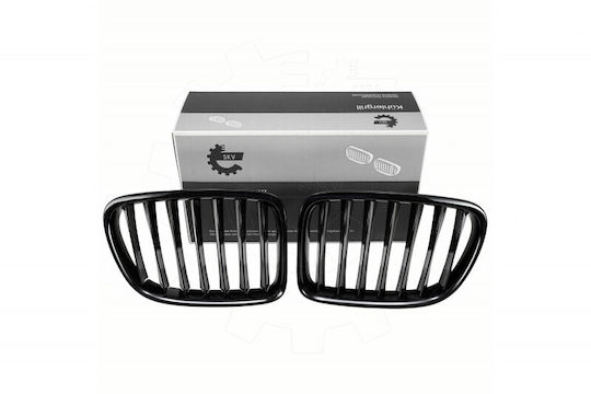 Full Radiator Mask Left or Right Single Black Glossy Bmw X1 E84