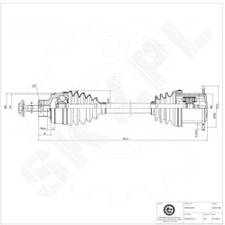 Jumătate De Axă Audi A6 A7 Față Stânga Dreapta 4g0407271a