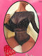 Sexy Mesh Lingerie Rhinestones Red