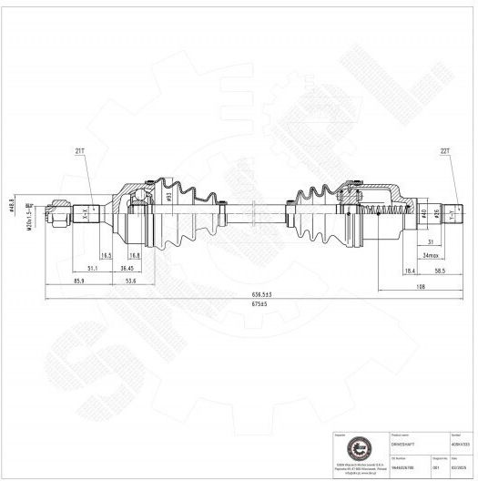 Jumătate De Axă Citroen C2 C3 Peugeot 1007 Renault Spațiu Iii Fata Stânga 9646326780