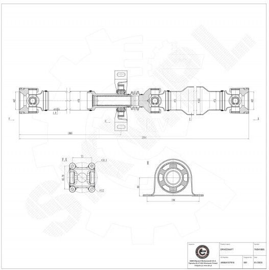 Getriebewelle Mercedes Sprinter Vw Crafter A9064107916