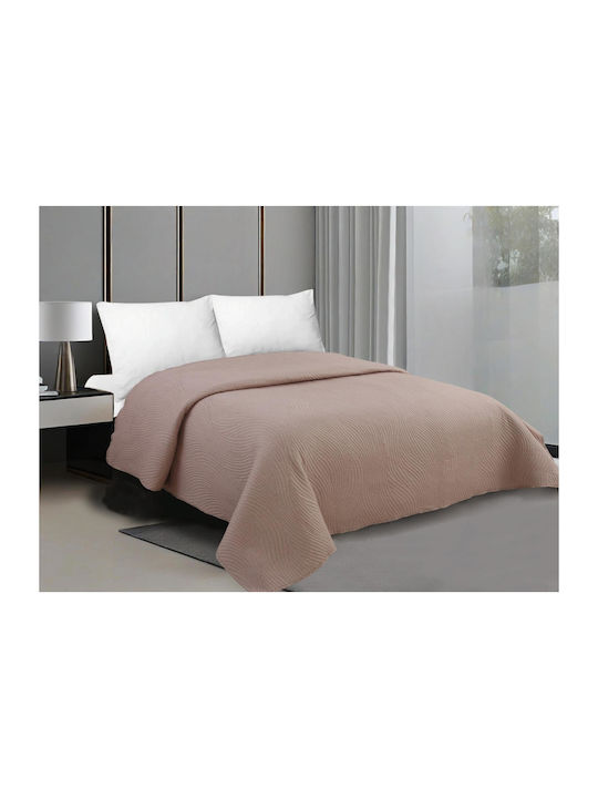 Linea Home Peak Κουβερλί Υπέρδιπλο Καφέ 220x240cm
