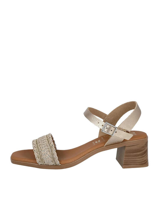 Oh My Sandals Δερμάτινα Πέδιλα Ανατομικά Μπεζ
