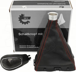Λεβιές Ταχυτήτων Δερμάτινο Κάλυμμα Ford Galaxy Mondeo Iv S-max Kuga I Ii Μαύρο Αυτόματο Κιβώτιο Ταχυτήτων