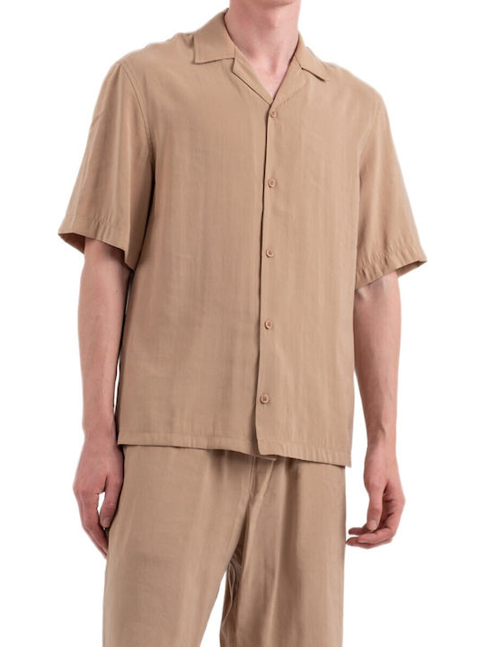 Vittorio Artist Short Sleeve Shirt Beige