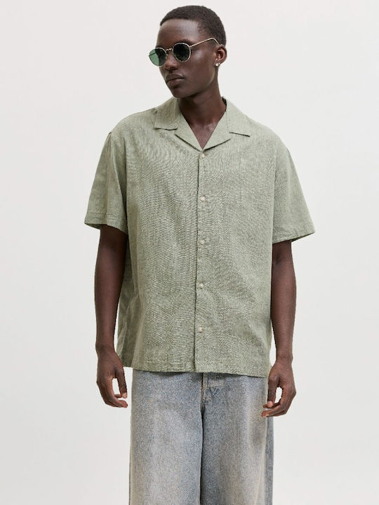 Jack & Jones Kurzärmeliges Herrenhemd Beige