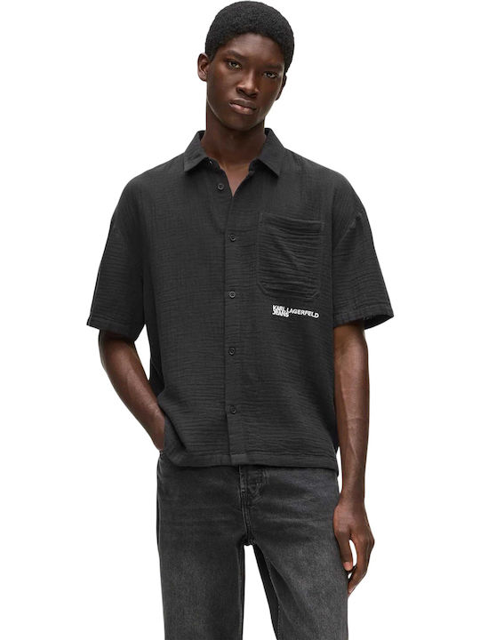Karl Lagerfeld Short Sleeve Shirt Black