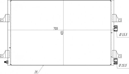 Кондензатор Климатик Пространство 1.9dci 02 8200332851