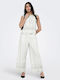 Women's Fabric Trousers in Slim Fit White