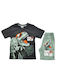 Kids Set with Shorts Summer 2 Pieces Green G053