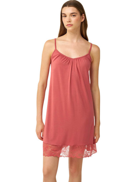 Vamp Vamp Damen Nachthemd Orange Sommer