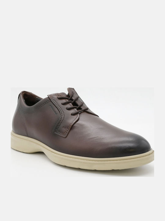 Leather Men's Casual Shoes Brown