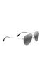 Maui Jim Hauoli Unisex Γυαλιά Ηλίου με Ασημί Μεταλλικό Σκελετό και Ασημί Καθρέφτη Φακό MJ0589S-001