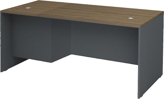 Професионално Бюро Venturo с Библиотека 180x80x75см Антрацит - Орех