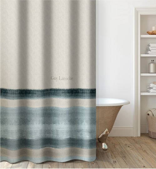 Guy Laroche Santiago Κουρτίνα Μπάνιου 240x185cm Μπλε