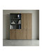 Дървен Шкаф За Офис Venturo Venturo С Ключалка В Антрацит 160x40x200см